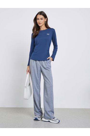 Regular Fit Bow Embroidered T-Shirt