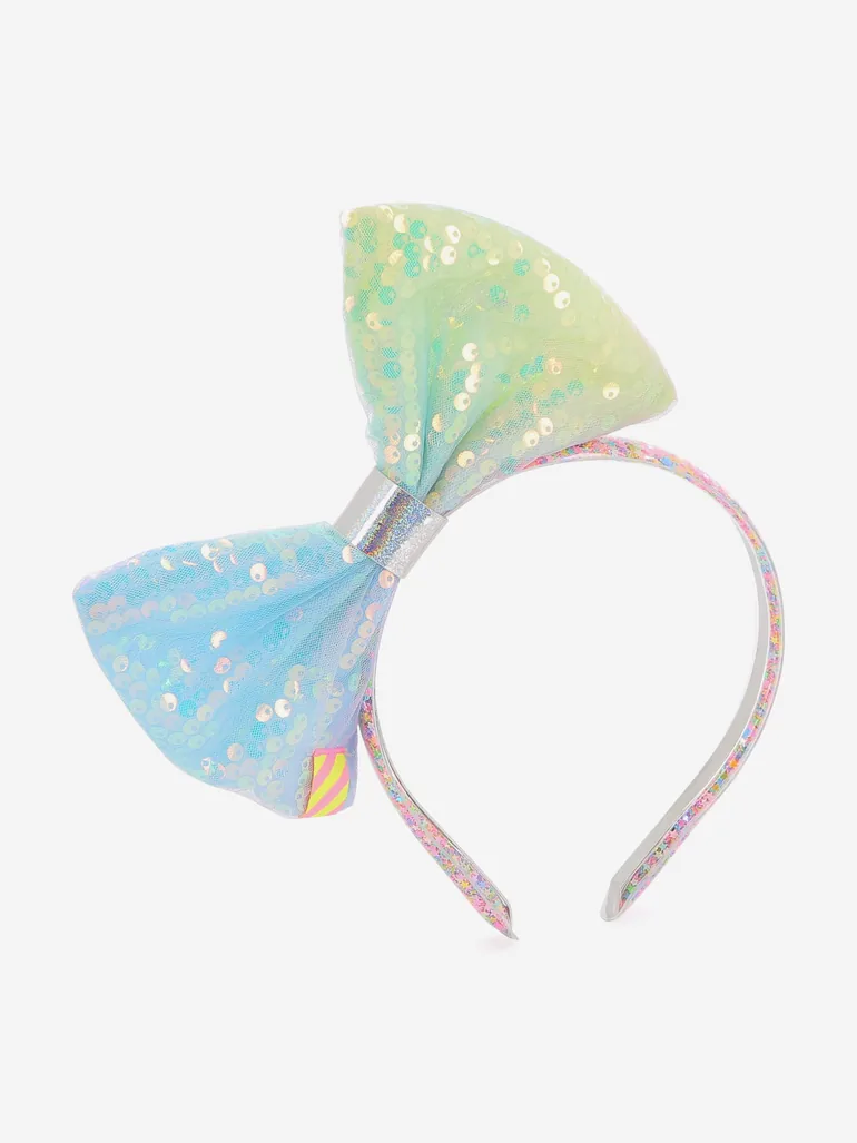 Girls Sequin Bow Headband in Multicolour