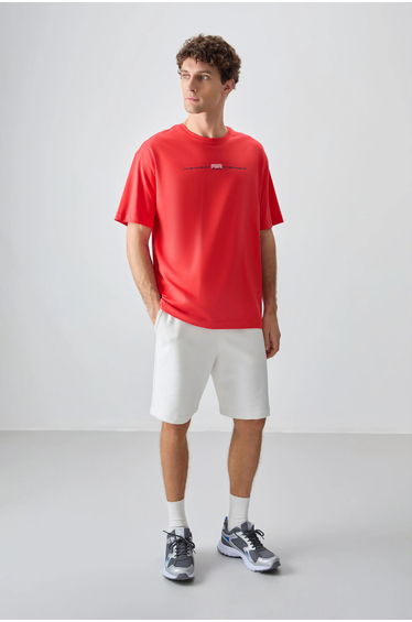 TOMMY Oversized Cotton Crew Neck Printed T-Shirt