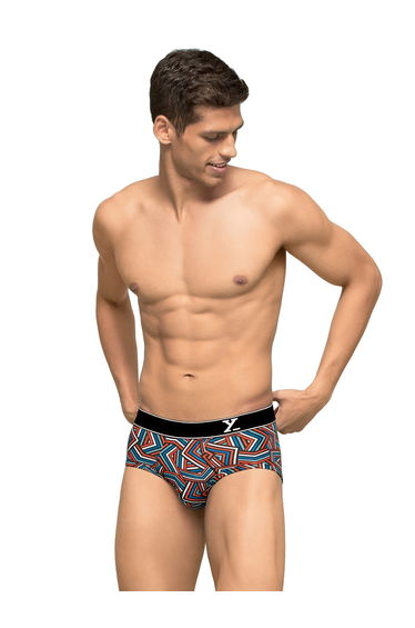 Pack of 2 - Men Cotton Stripes Parallax Briefs