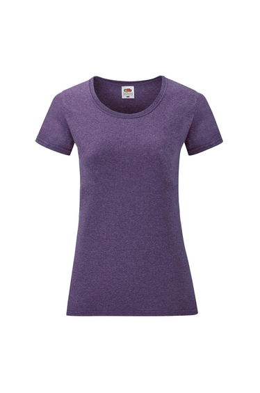 Fruit Of The Loom Ladies/Womens Lady-Fit Valueweight Short Sleeve T-Shirt - Heather Purple