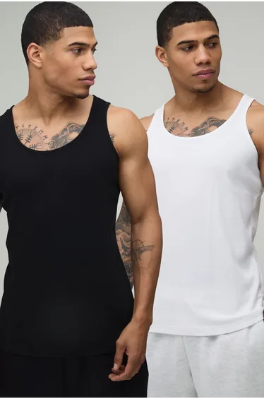 تانك توب بوهو مان متعدد الالوان 2 بلا أكمام