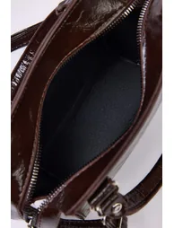 Dark Brown Crossbody Women's Mini Size Tote Bag - 5