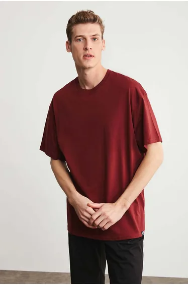 Jett Men's Oversize Fit 100% Cotton Thick Textured T-shirt