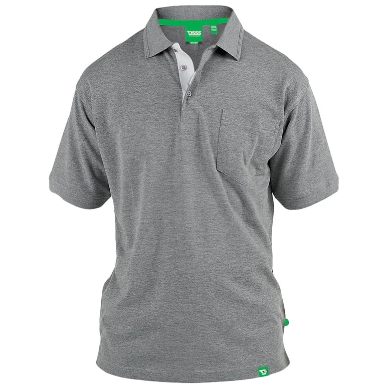 Duke D555 King Size Size Polo Shirt - Grey