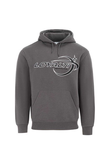 Loyalti Mens Galaxy Cotton Drawstring Hoodie - Carbon
