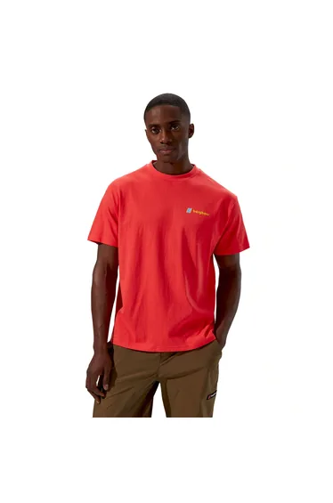 تيشيرت رجالي بطبعة لون أحمر