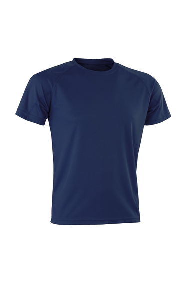Spiro Mens Impact Aircool T-Shirt - Navy Blue