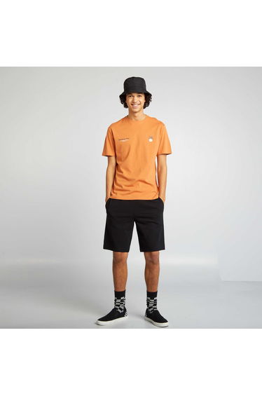 Jogger-style sports shorts black