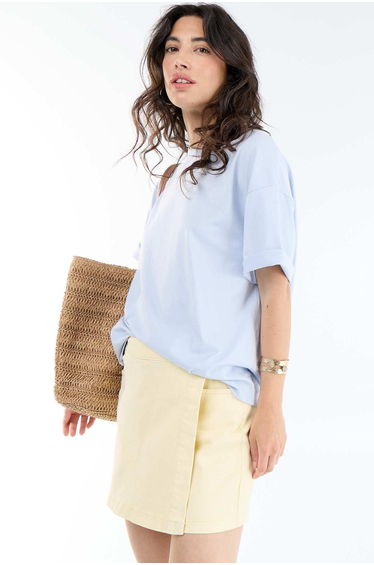 Denim Skort YELLOW