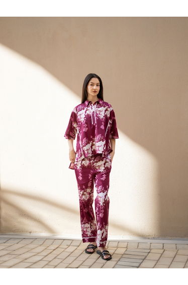 Pure Cotton Printed Top and Pyjama Set