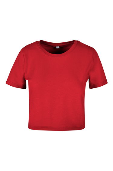 Build Your Brand Womens/Ladies Crop Top - City Red