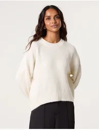 Round Neck Sequin Detailed Jumper