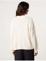 Round Neck Sequin Detailed Jumper - 3