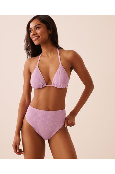 SWEET LILAC High Waist Brazilian Bikini Bottom