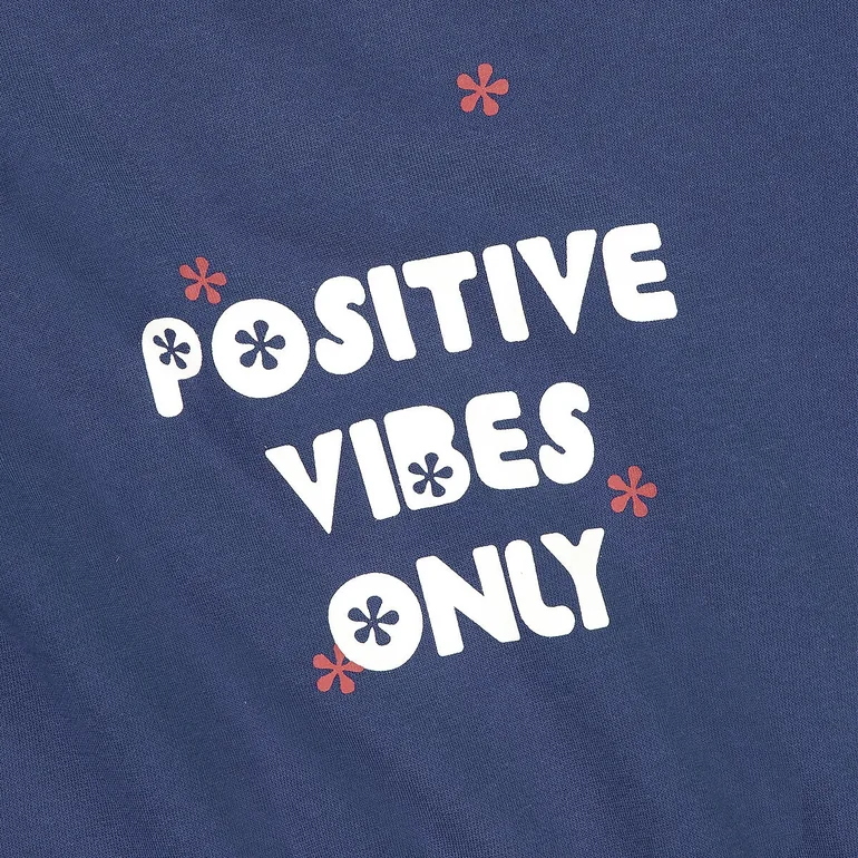 Organic Cotton Mix Sweatshirt with Slogan Print - 3