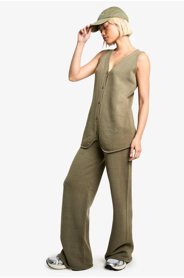 Longline Knitted Waistcoat