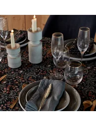Majari Washed Cotton Patterned Tablecloth - 3