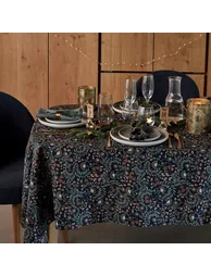 Majari Washed Cotton Patterned Tablecloth