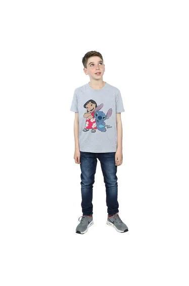 Lilo & Stitch Boys Classic T-Shirt - Sports Grey