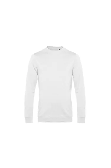 B&C Mens Set In Sweatshirt - White
