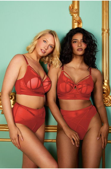 Eddie Ruby Red Crossover Balconette Bra