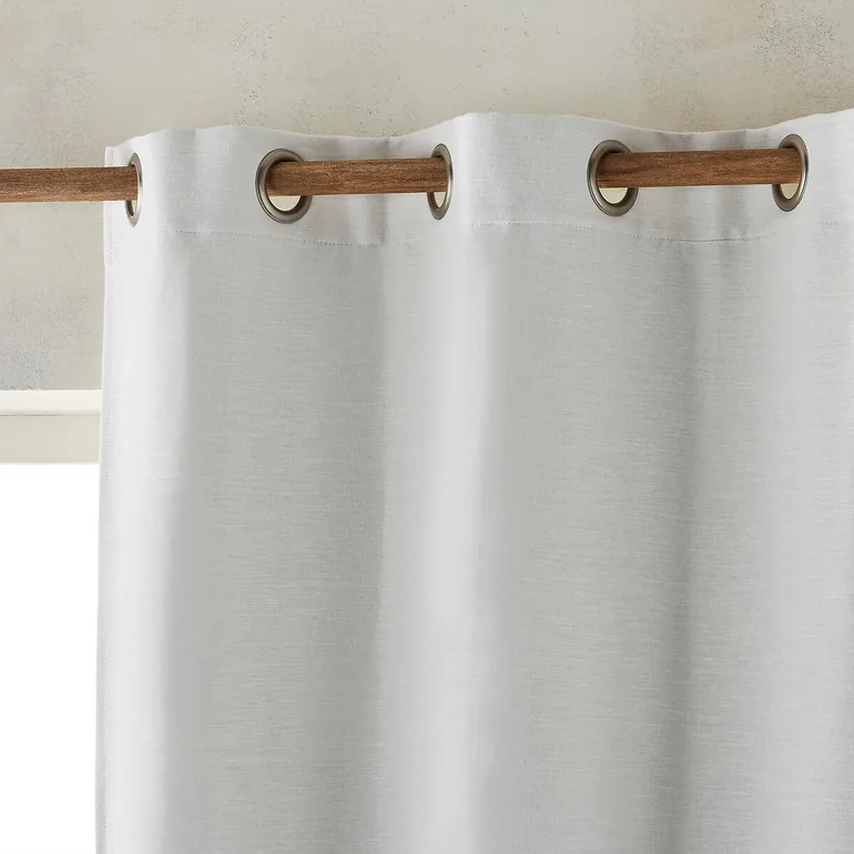 Colin Pure Linen Blackout Curtain with Eyelets - 5