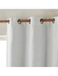 Colin Pure Linen Blackout Curtain with Eyelets - 5