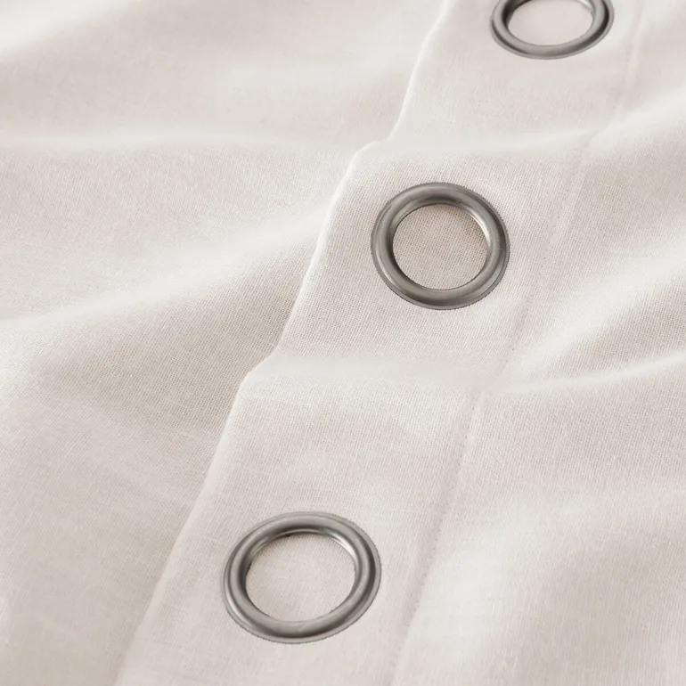 Colin Pure Linen Blackout Curtain with Eyelets - 9