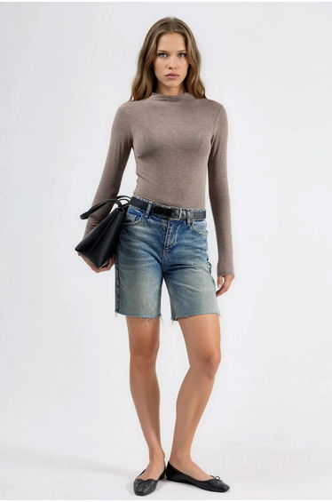BUSEM Long Sleeve Slim Fit Blouse
