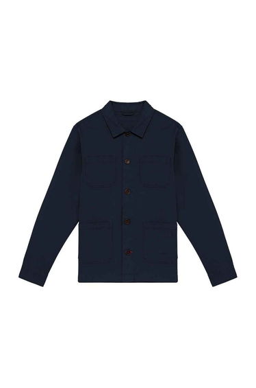 Native Spirit Mens Faded Work Jacket - Navy Blue