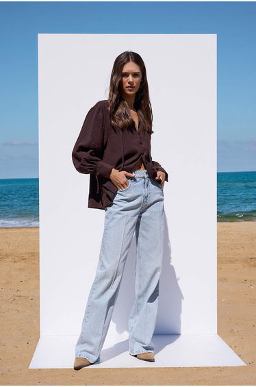 Blue High Waist Jeans