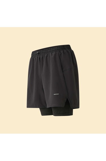 2-in-1 Sports Shorts BLACK