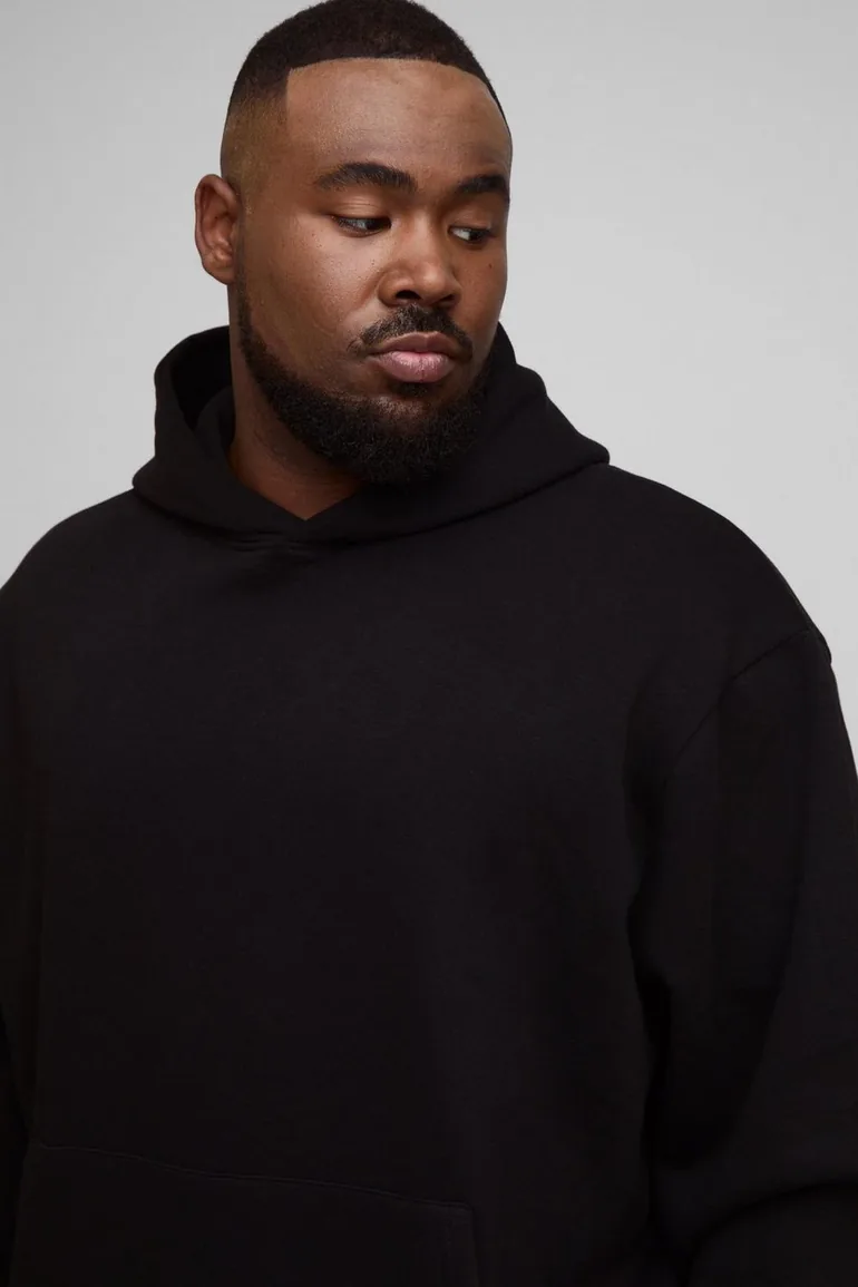 هودي بوهو مان أسود بأكمام طويلة - 2