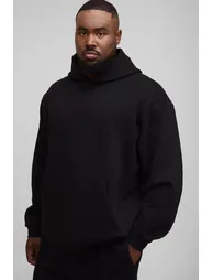 هودي بوهو مان أسود بأكمام طويلة