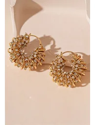 Radiant Multi-Loop Hoop Earrings in Gold - 6