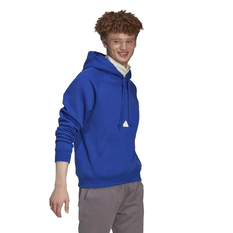 Men's adidas Fleece Hoody in Blue - 4