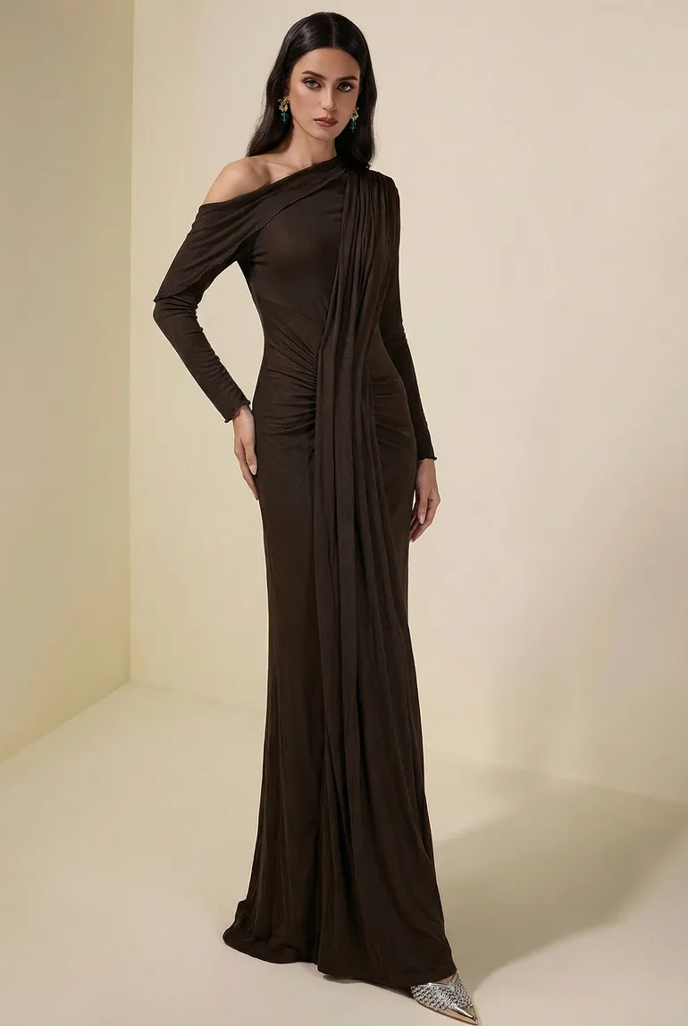 jersey split dress Black Split Hem Midi Jersey Dress