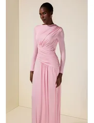 فستان جاردان فو زهري ماكسي بقصة مستقيمة بأكمام طويلة - 3