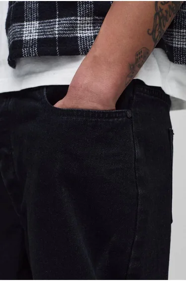 Tall Relaxed Rigid Jeans - true black