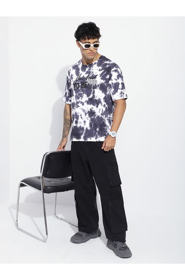 Men Oversized Tie Dye All Over Print T-Shirt