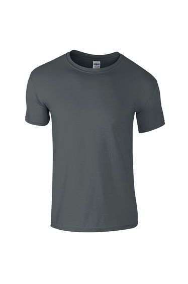 Gildan Mens Short Sleeve Soft-Style T-Shirt - Charcoal