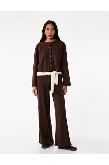 Wide Leg Suit Pants