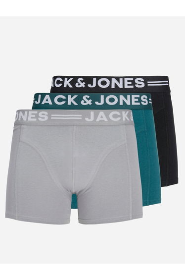 Pack of 3 - Printed Waistband Trunks