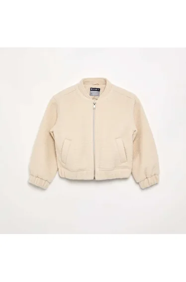 Faux wool jacket BEIGE
