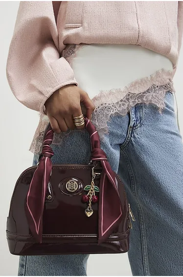 Red Patent Cross Body Bag