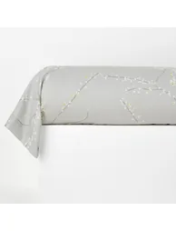 NATSUMI Floral Print Cotton Satin Bolster Case