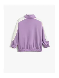 Sweatshirt - Purple - Oversize - 1