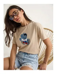 LUCCI Embroidered Crew Neck T-Shirt - 2
