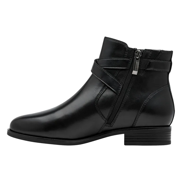 Flat Leather Ankle Boots - 2